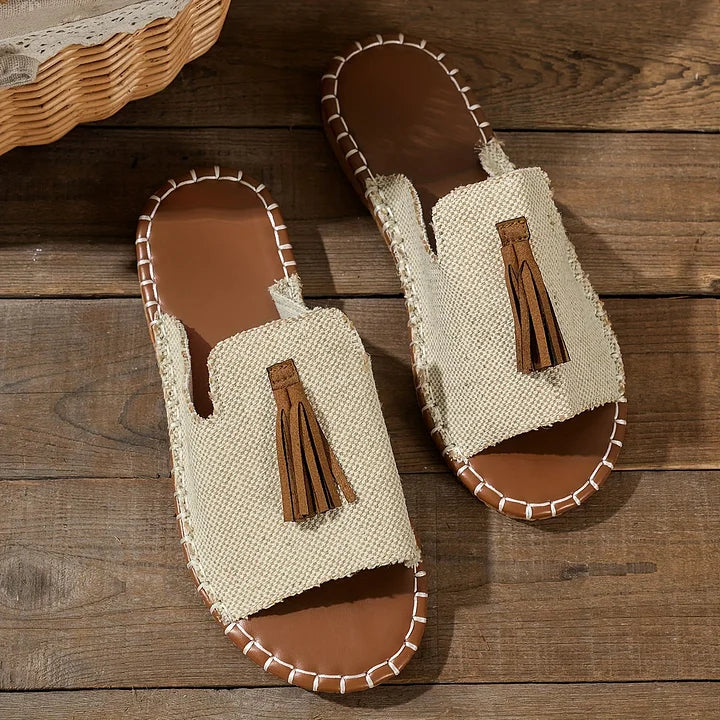 Edith | Boho Tassel Sandals