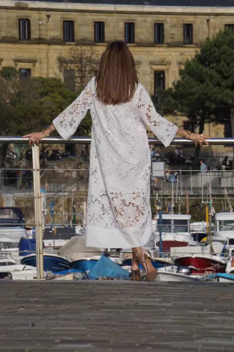 Marlene | Floral Lace Maxi Dress