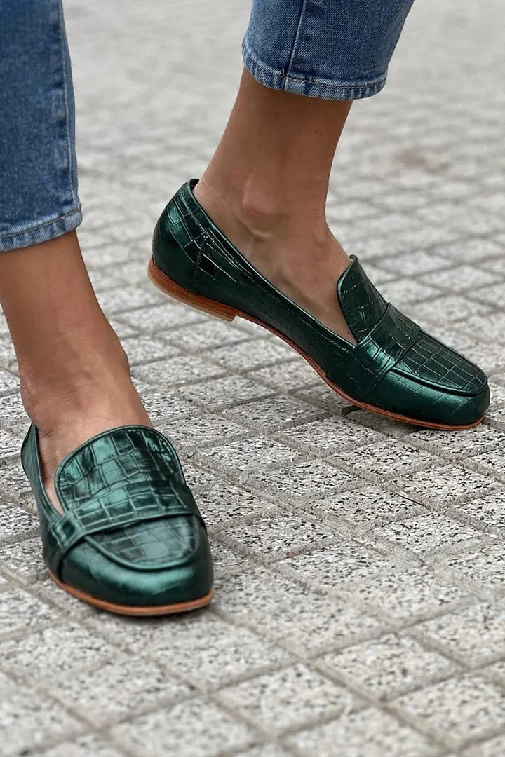 HARPER & JUNE | CROCODILE EFFECT LOAFER