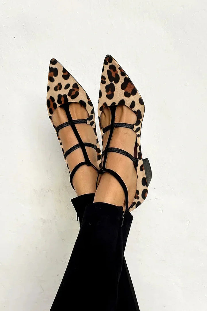NORTHLINE STUDIO | STRAPPY POINTED FLATS
