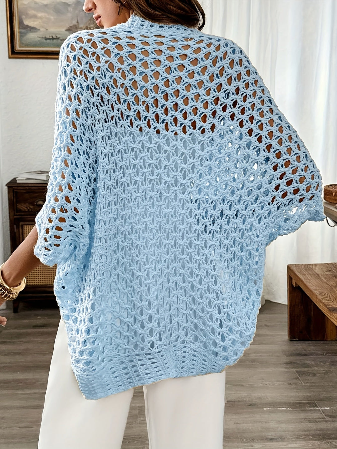 NORTHLINE STUDIO | OPEN-WEAVE CROCHET CARDIGAN