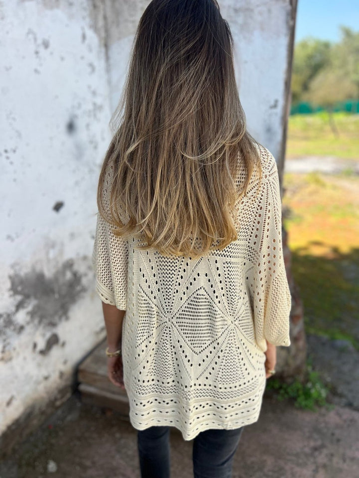 NORTHLINE STUDIO | Half Sleeve Knit Cardigan