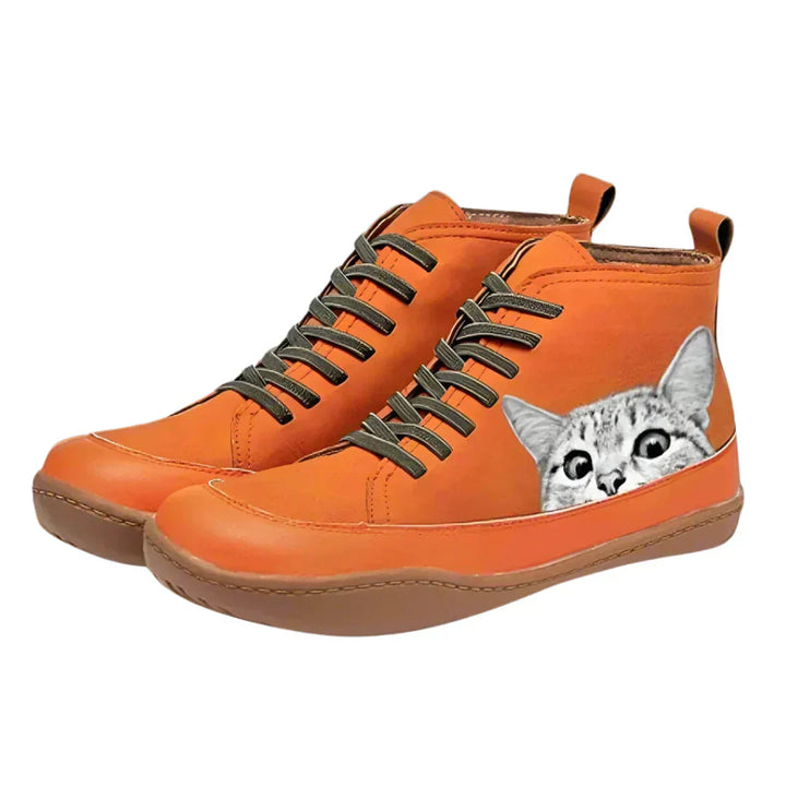 NORTHLINE STUDIO | CAT PRINT CASUAL SNEAKERS