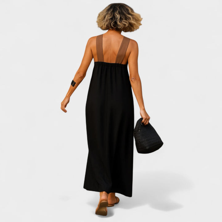 RENEE | CROSS-STRAP MAXI DRESS
