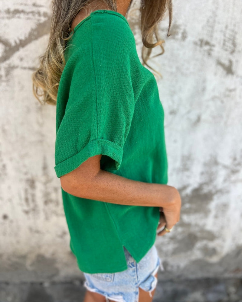 NORTHLINE STUDIO | RELAXED ROLL-SLEEVE TOP