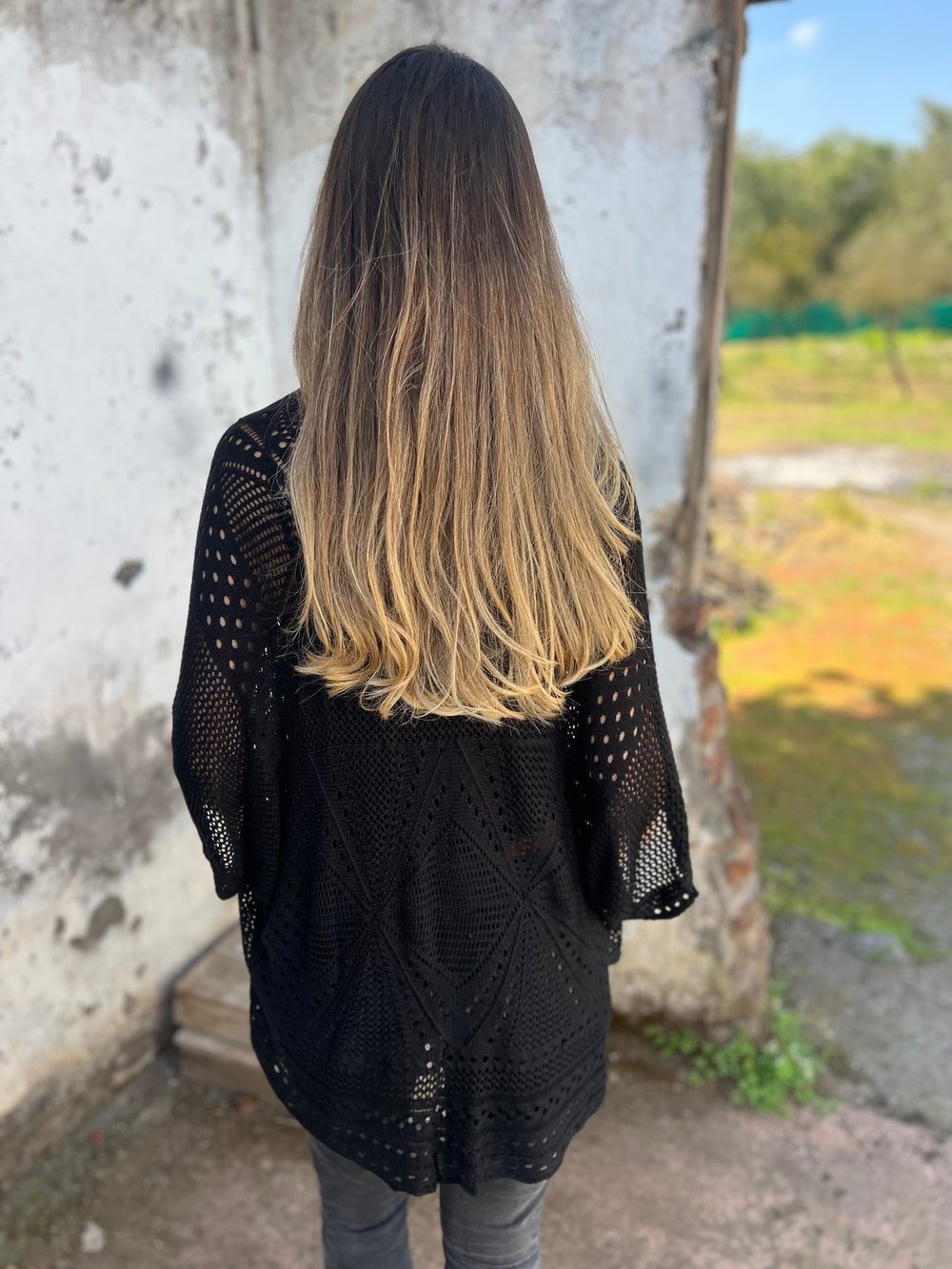 NORTHLINE STUDIO | Half Sleeve Knit Cardigan