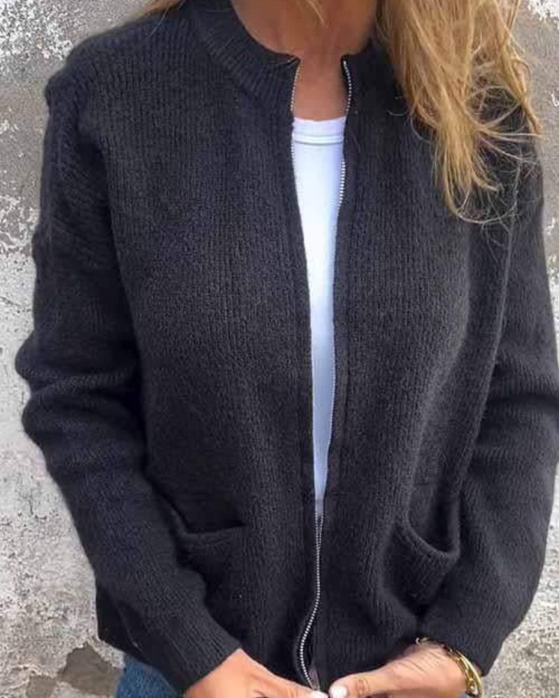 OPEN FRONT CARDIGAN