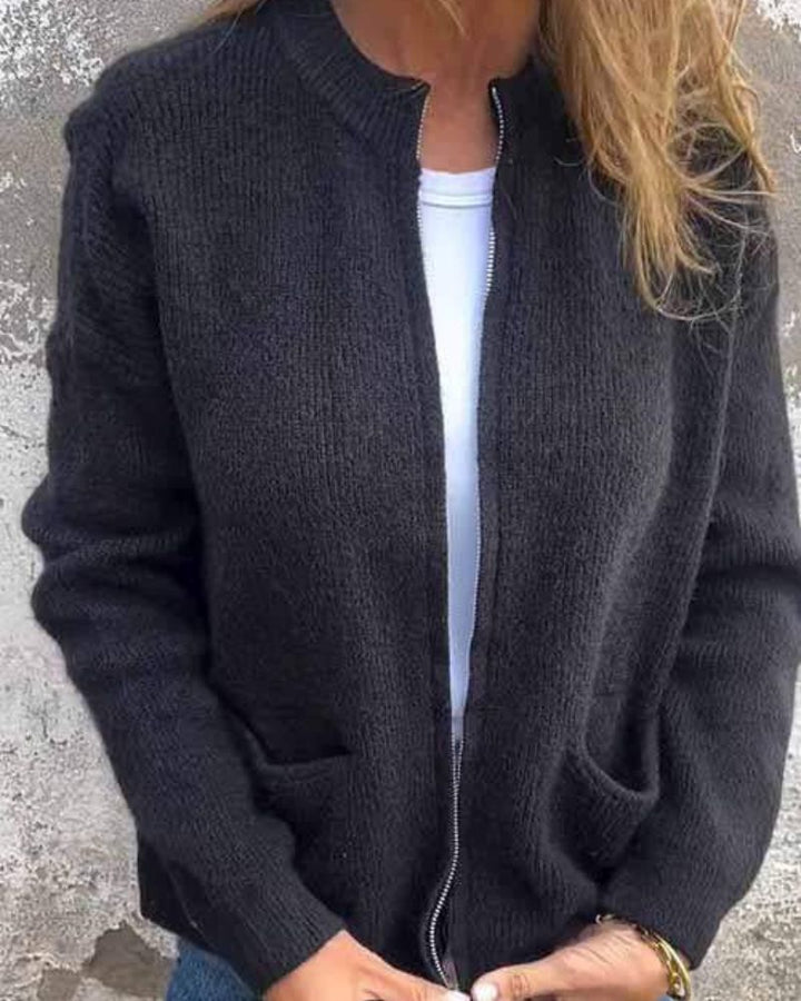 OPEN FRONT CARDIGAN