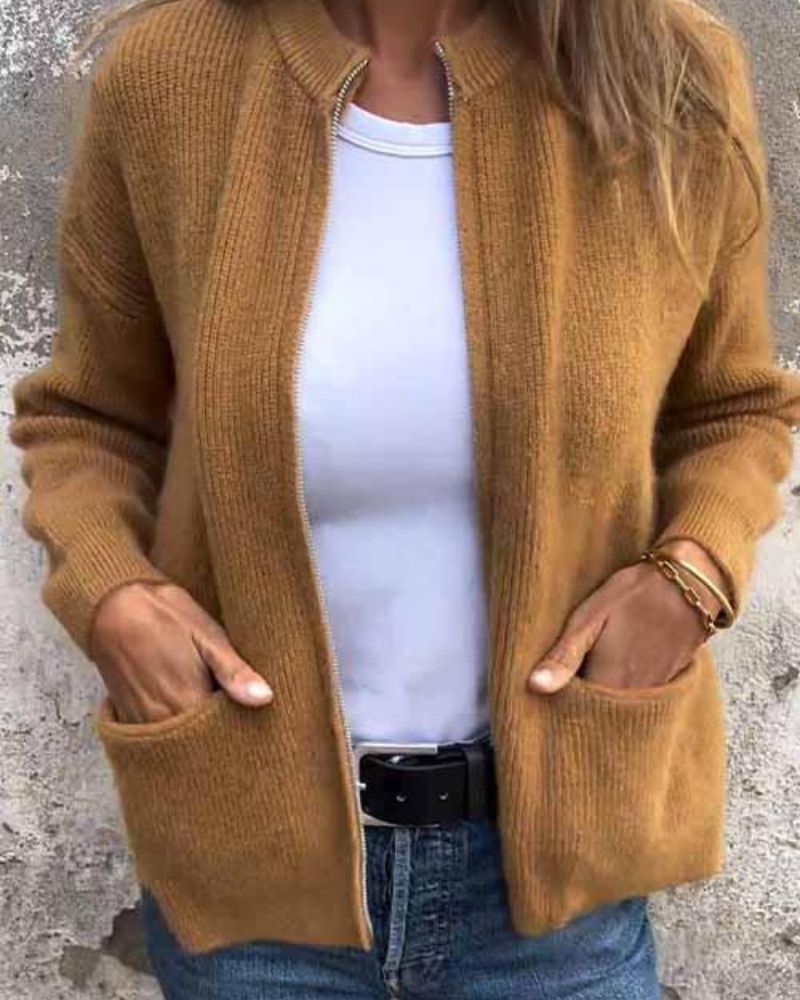 OPEN FRONT CARDIGAN