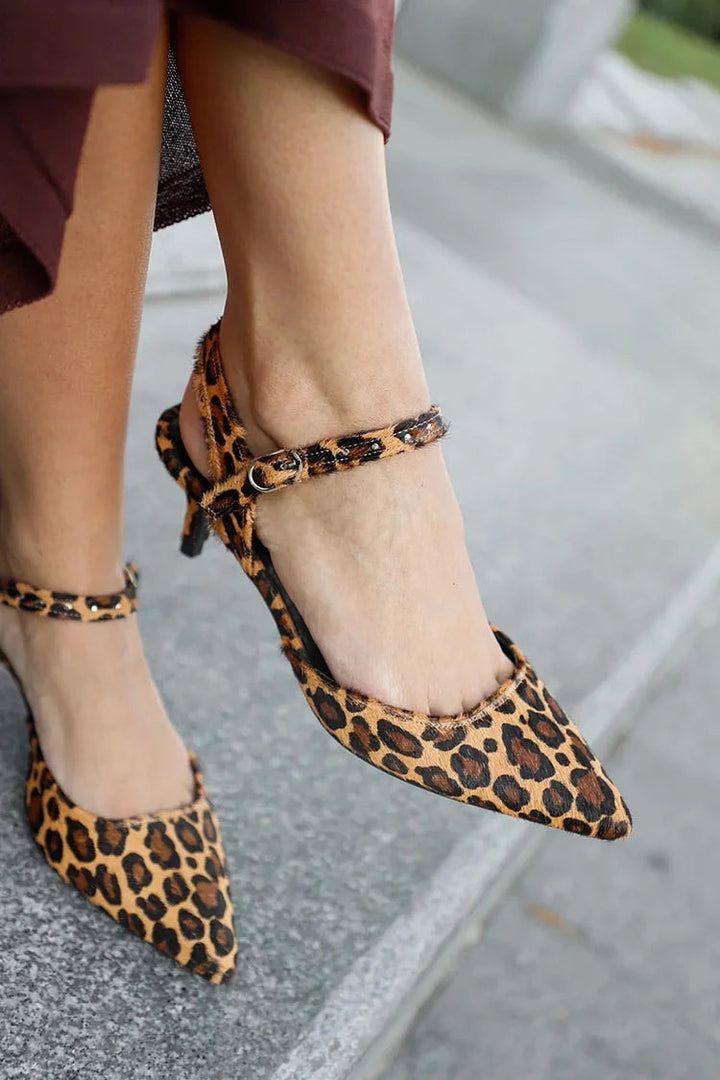 NORTHLINE STUDIO | LEOPARD PRINT STRAP FLATS
