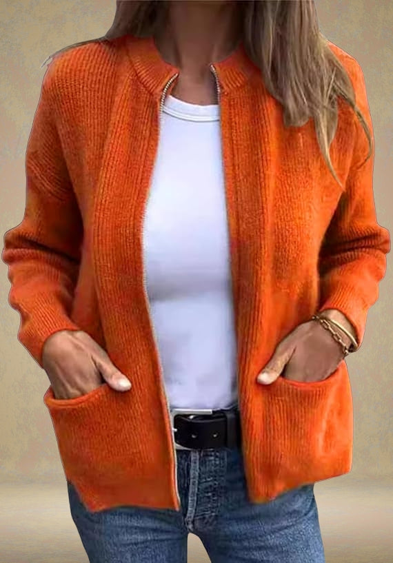 OPEN FRONT CARDIGAN
