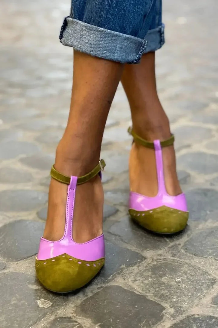 HARPER & JUNE | CLOSED SANDAL WITH T-BAR STRAP