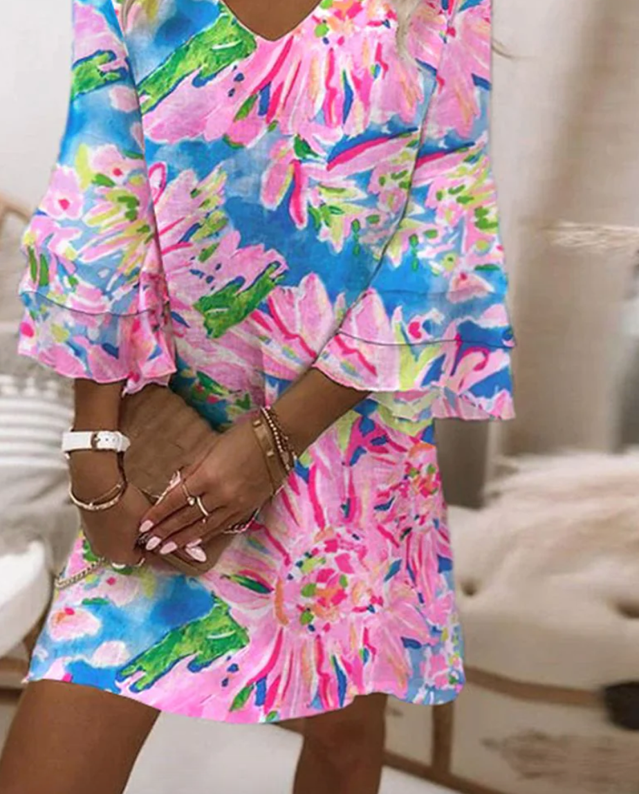 ROSALIE | BLOOMING FLORAL TUNIC DRESS