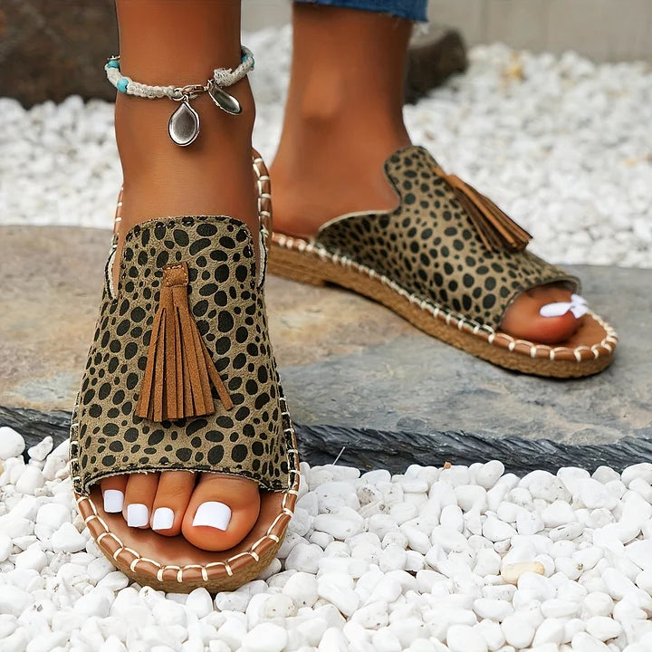 Edith | Boho Tassel Sandals