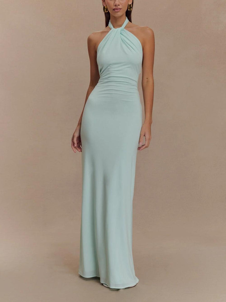 Elaine | Halter Neck Maxi Dress