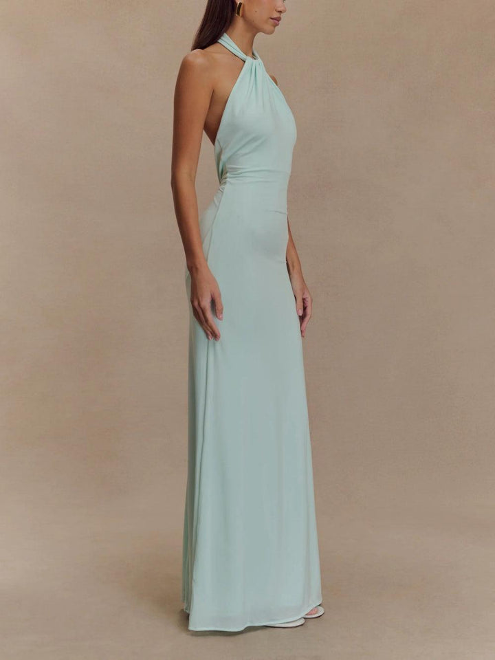 Elaine | Halter Neck Maxi Dress