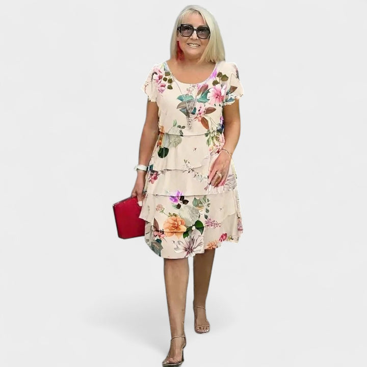 ELIZABETH | FLORAL TIERED DRESS