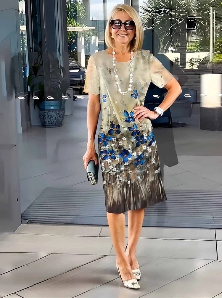 CATHERINE | RELAXED FLORAL SHIFT DRESS