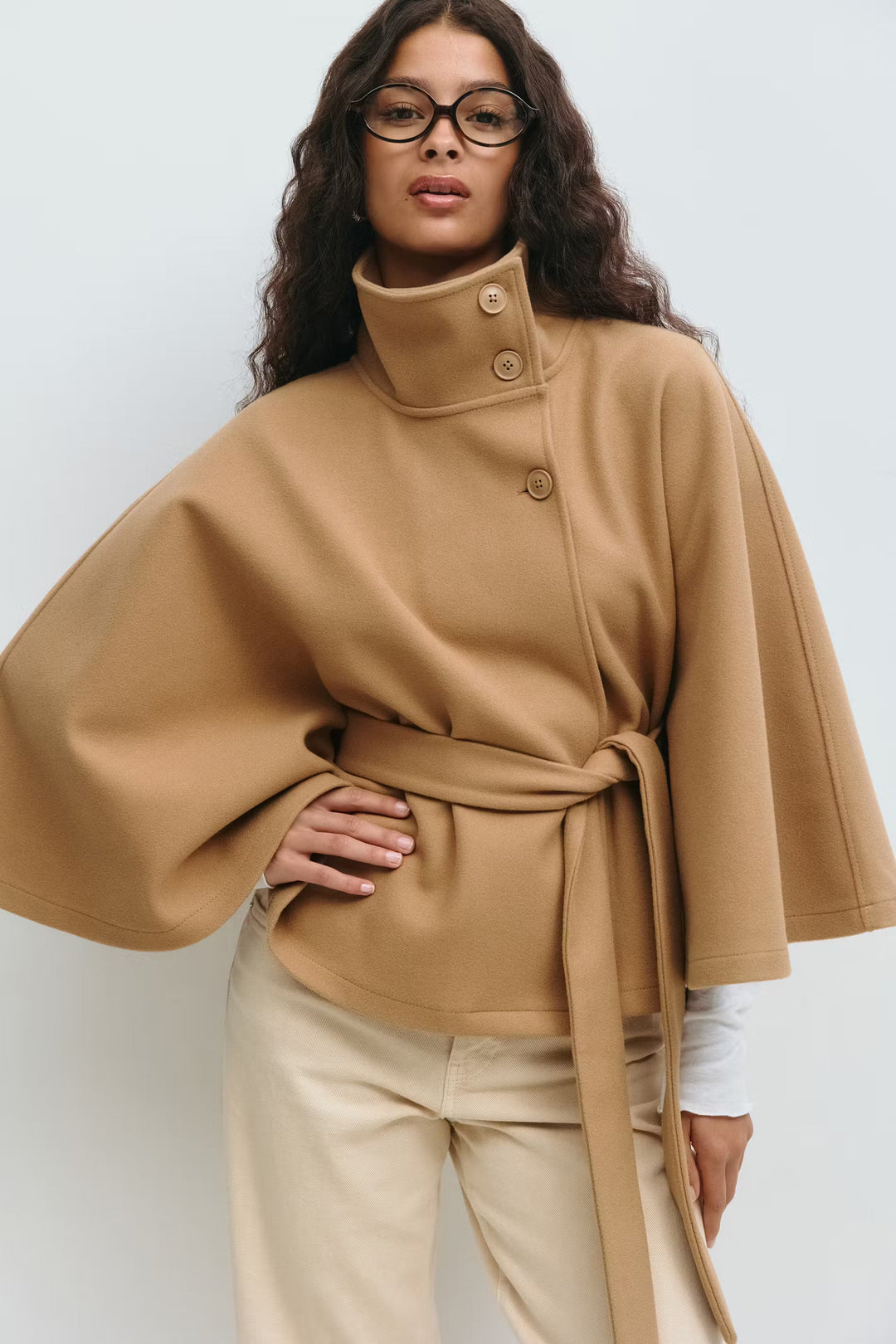 NORTHLINE STUDIO | Belt Cape Jacket