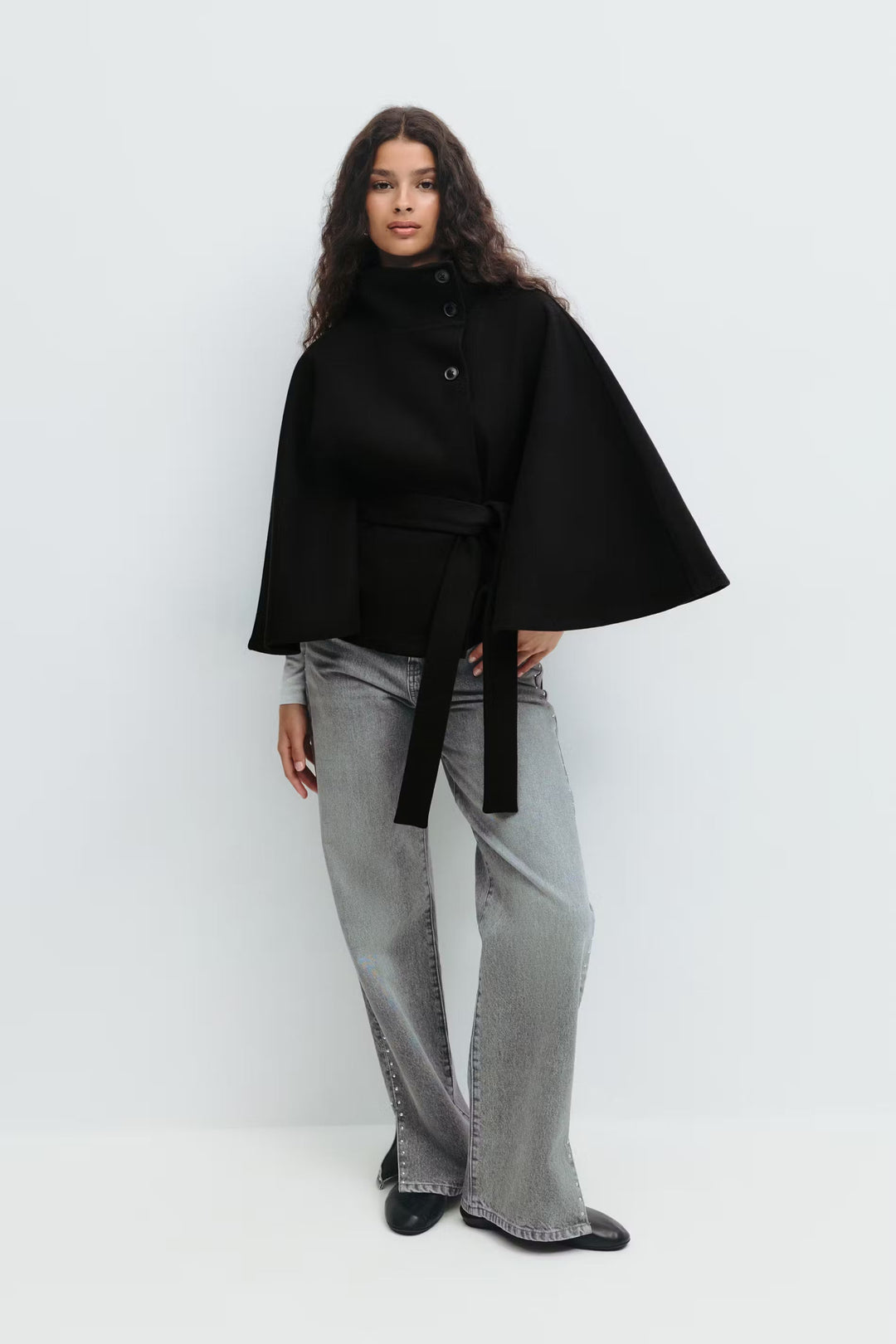 NORTHLINE STUDIO | Belt Cape Jacket
