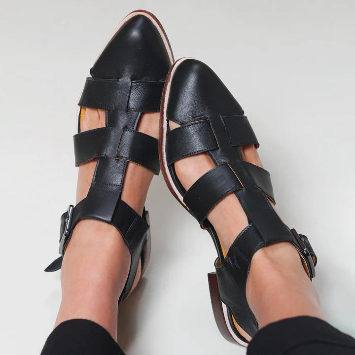 HARPER & JUNE | WOVEN FLAT SANDALS