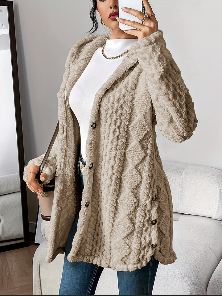 NORTHLINE STUDIO | Plush Hooded Cardigan