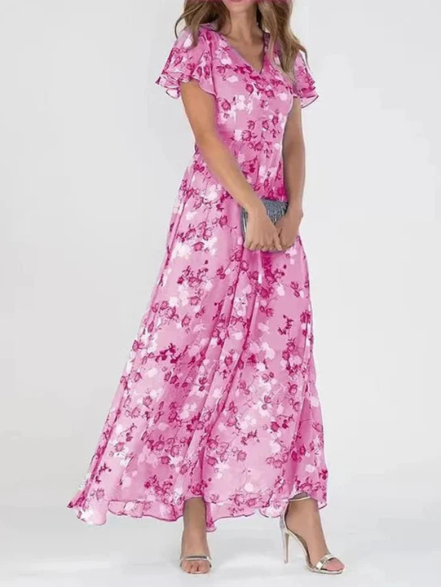 MARIE | FLOWY FLORAL MAXI DRESS