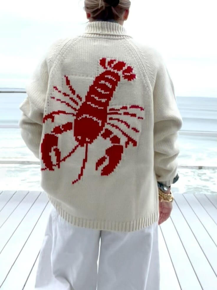 NORTHLINE STUDIO | LOBSTER STATEMENT SWEATER