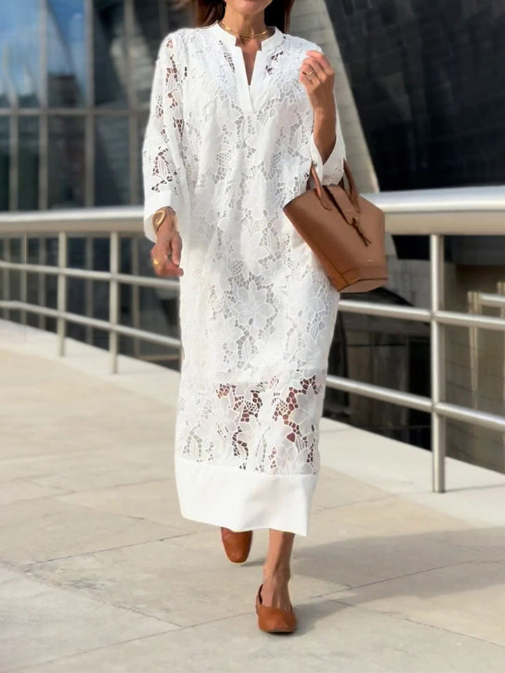 Marlene | Floral Lace Maxi Dress