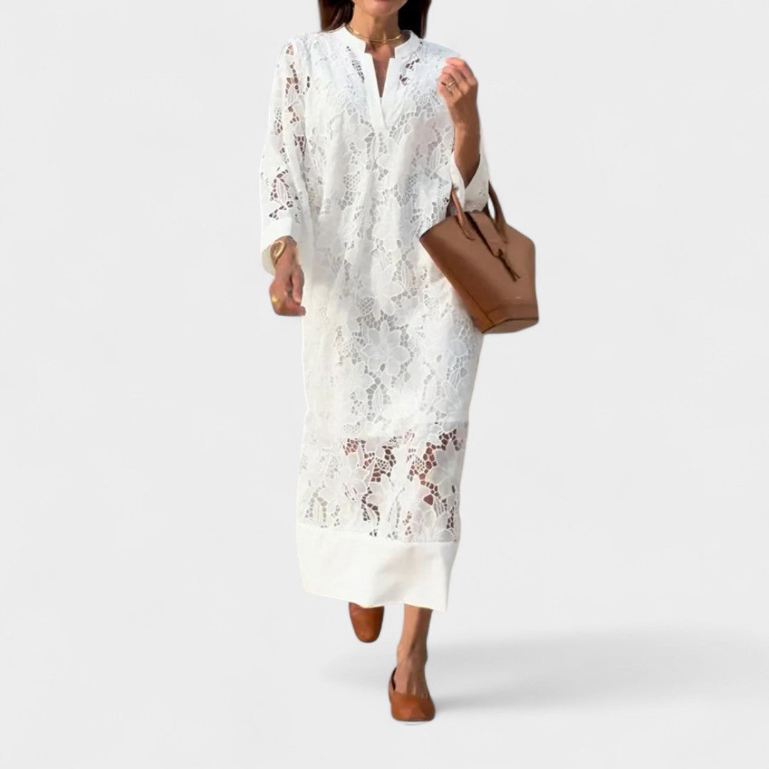 CLAIRE | LACE MIDI DRESS