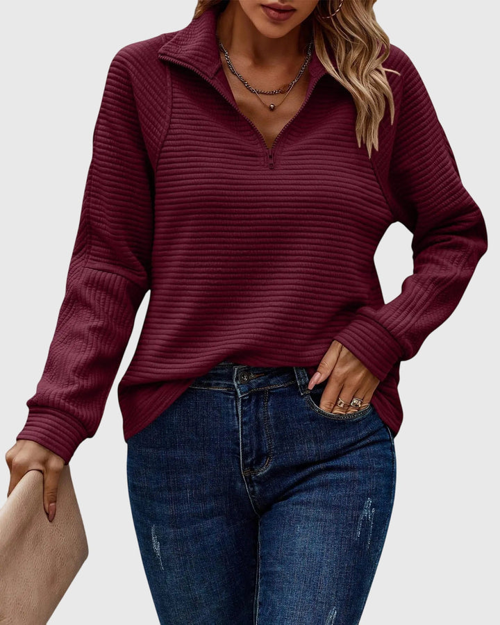 NORTHLINE STUDIO | Elegant Sweater with Zipper