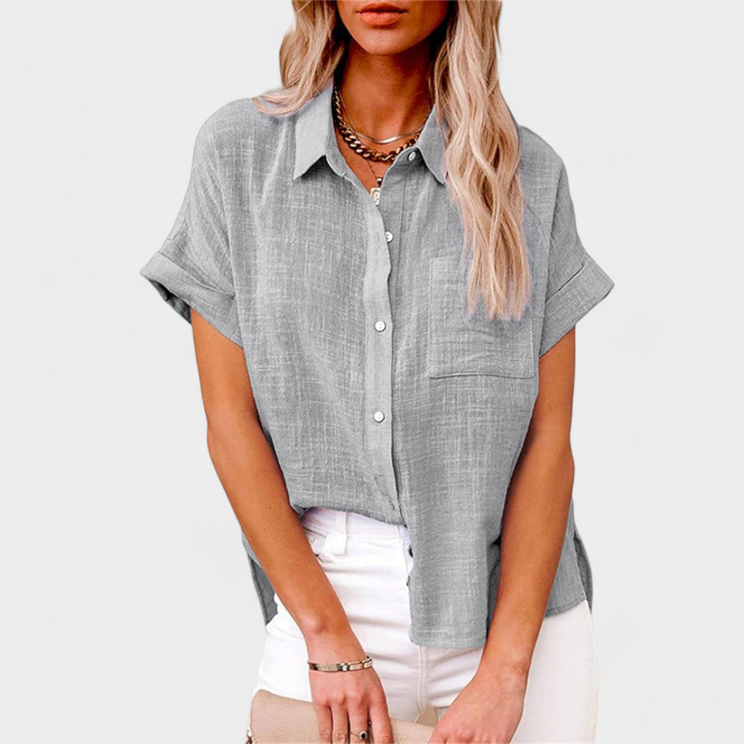 NORTHLINE STUDIO | RELAXED BUTTON BLOUSE