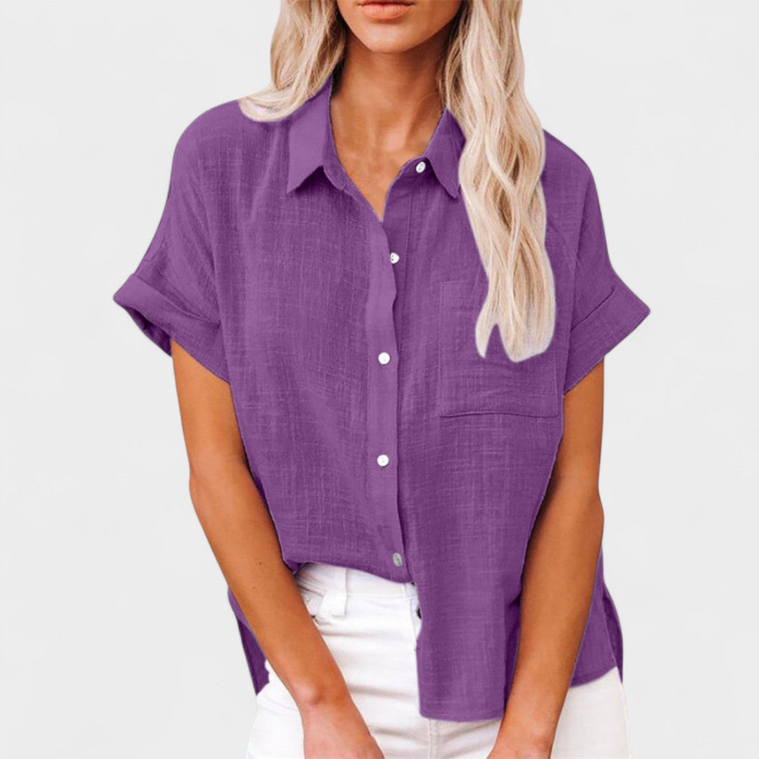 NORTHLINE STUDIO | RELAXED BUTTON BLOUSE