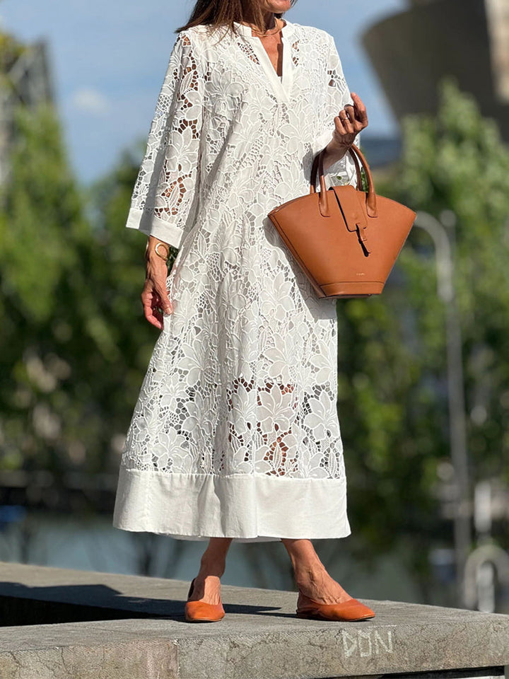 Marlene | Floral Lace Maxi Dress