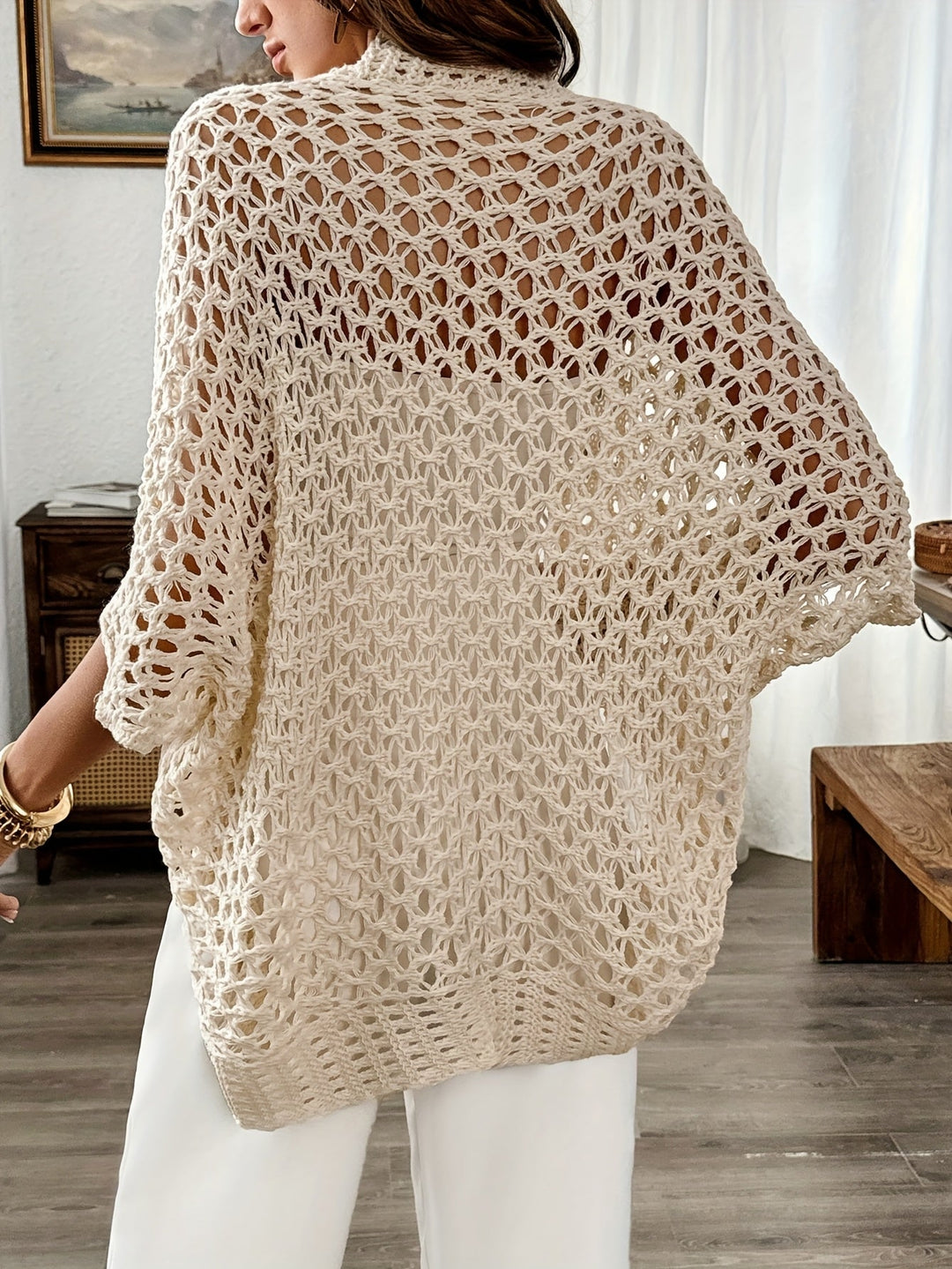 NORTHLINE STUDIO | OPEN-WEAVE CROCHET CARDIGAN