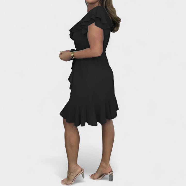 MILA | RUFFLE WRAP DRESS