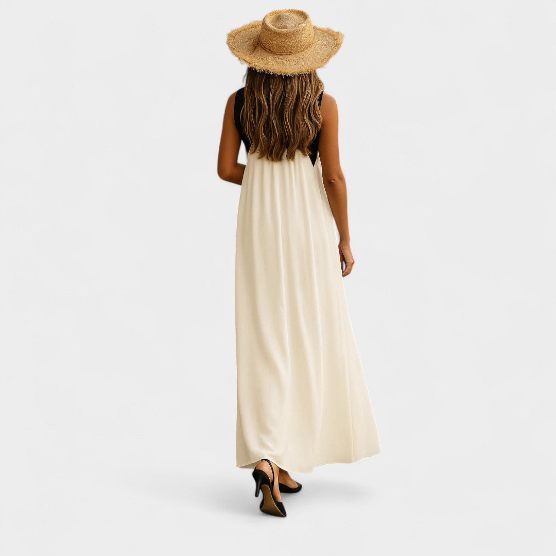 RENEE | CROSS-STRAP MAXI DRESS