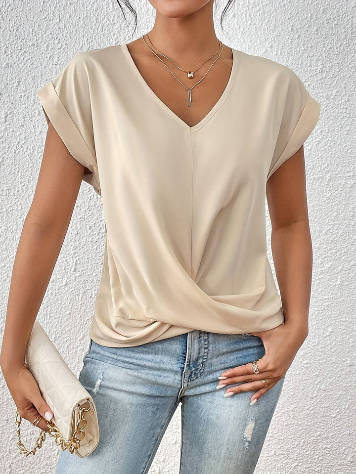 NORTHLINE STUDIO | V-NECK TWIST TOP