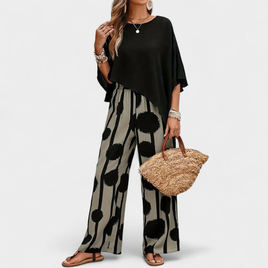 LAUREN | RELAXED PRINT PANTS SET
