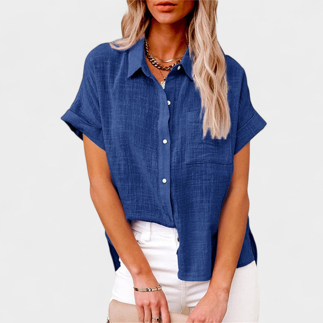 NORTHLINE STUDIO | RELAXED BUTTON BLOUSE