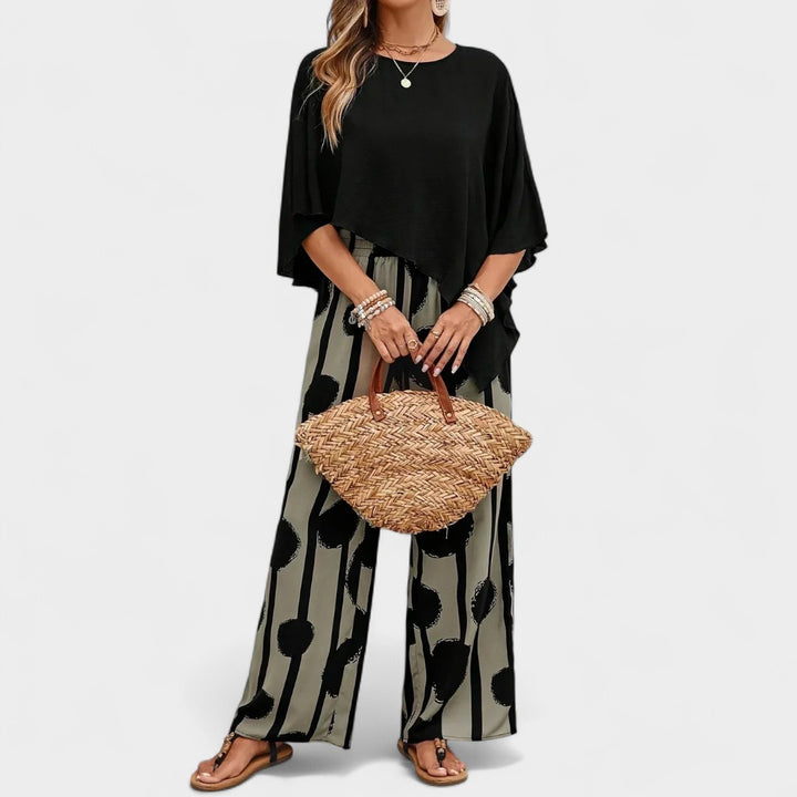 LAUREN | RELAXED PRINT PANTS SET