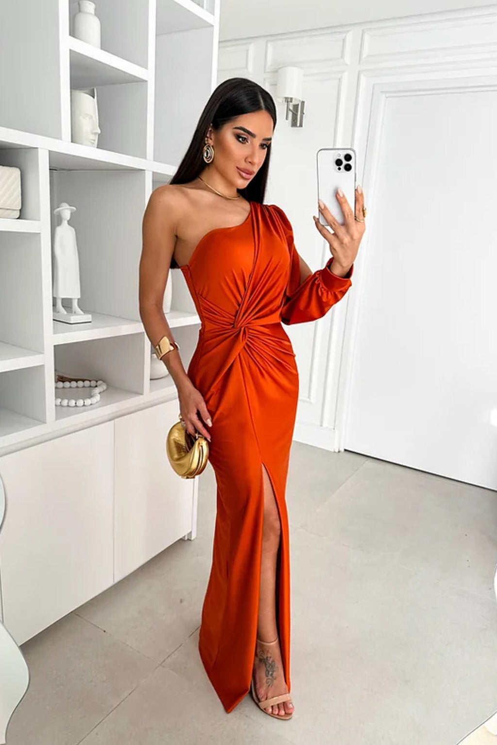 PAIGE | ONE-SHOULDER EVENING GOWN