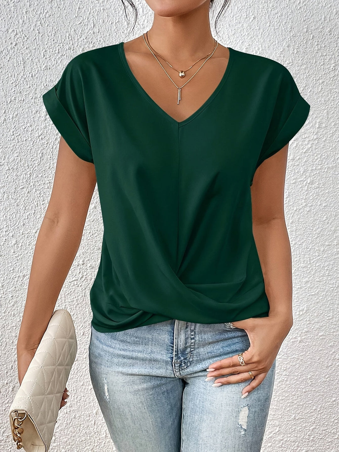 NORTHLINE STUDIO | V-NECK TWIST TOP