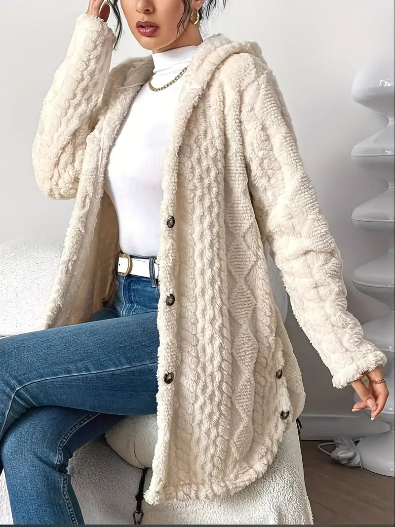NORTHLINE STUDIO | Plush Hooded Cardigan