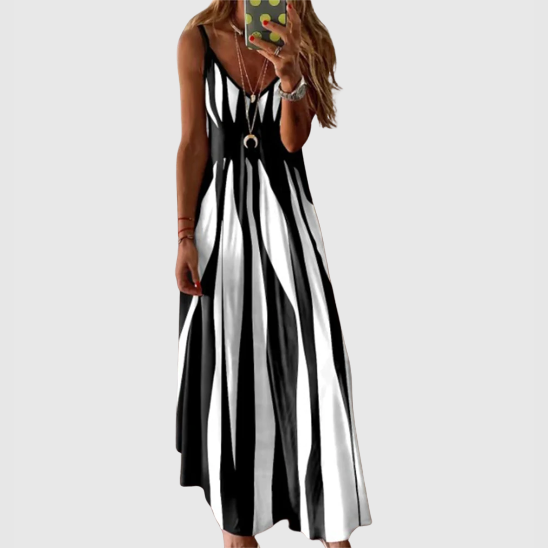 Sylvia | Striped Maxi Dress