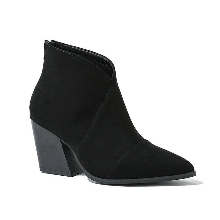 HARPER & JUNE | POINTED ANKLE BOOT WITH SUEDE EFFECT