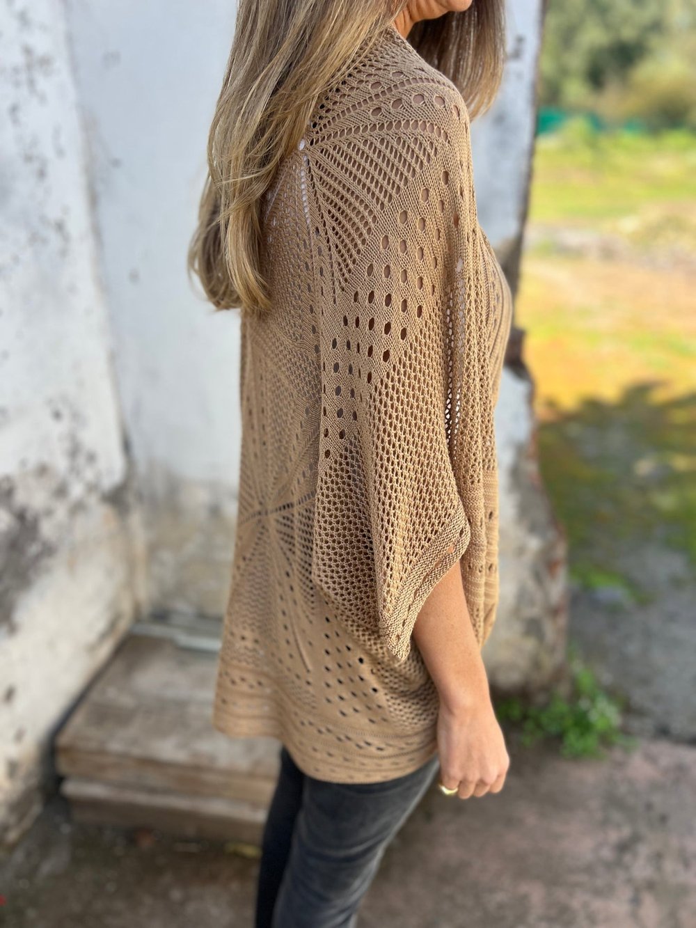 NORTHLINE STUDIO | Half Sleeve Knit Cardigan