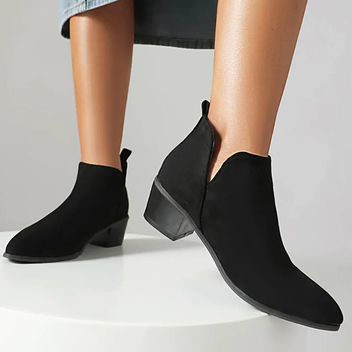HARPER & JUNE | PRINTED ANKLE BOOTS