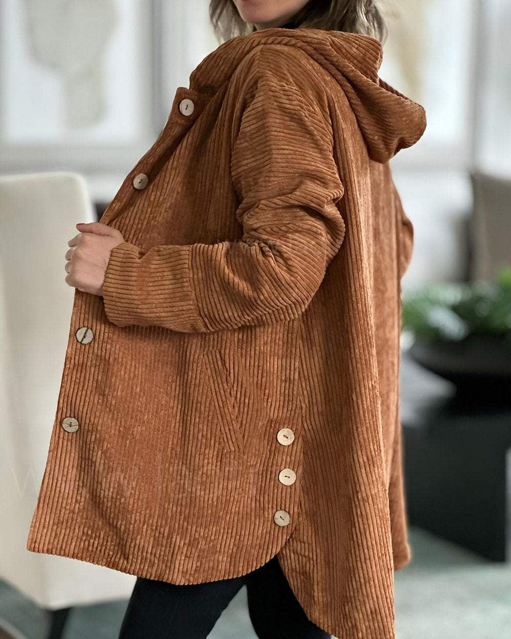 NORTHLINE STUDIO | COZY CORDUROY HOODED JACKET