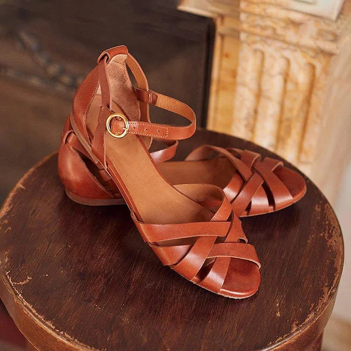 HARPER & JUNE | STRAPPY FLAT SANDALS